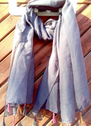 Катоновий шарф з паєтками