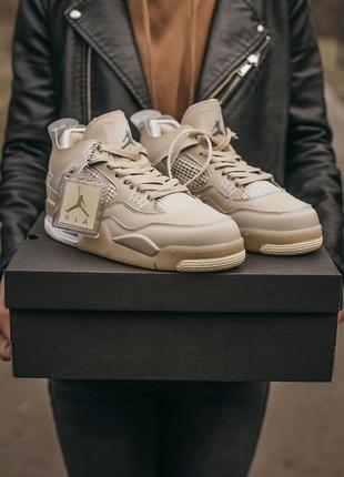 Женские кроссовки nike air jordan retro 4 x off white