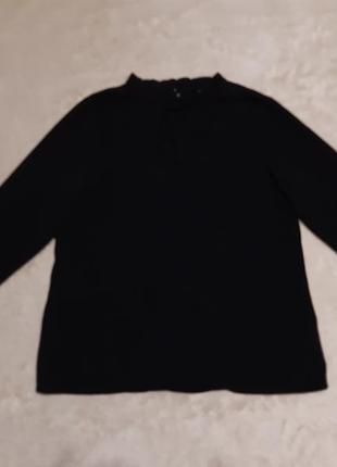 Блузка чорна довгий рукав розмір 8-10 new look3 фото