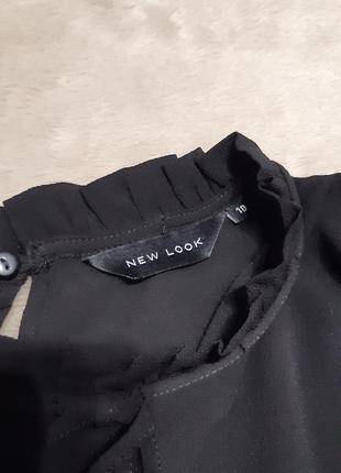 Блузка чорна довгий рукав розмір 8-10 new look4 фото