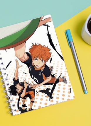 Скетчбук sketchbook для малювання з принтом haikyu - волейбол 6