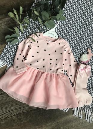 Комплект сукня гольфи 74см next zara h&m