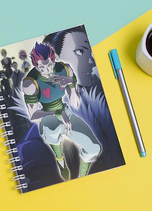 Скетчбук sketchbook для рисования с принтом hisoka morou-хисока 3