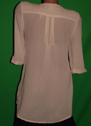 Нежная пудровая блуза (м замеры) фирменная красивая, 100% вискоза ,с бисером.3 фото