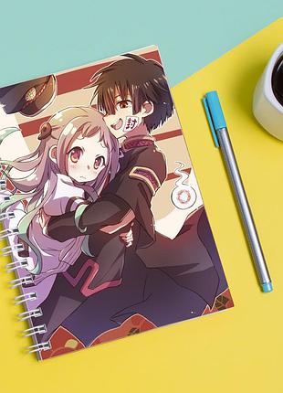 Скетчбук sketchbook для малювання з принтом jibaku сьонен hanako-kun