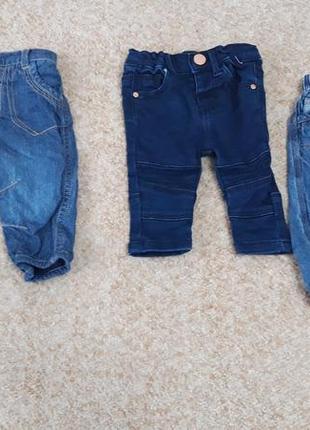 Комплект фірмових джинсів 0-3міс