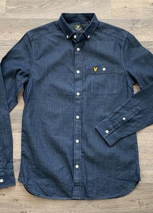 Lyle scott light denim shirt тоненькая джинсовая рубашка