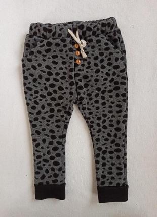 Теплые штаны,лосины, леопардовый принт2 фото