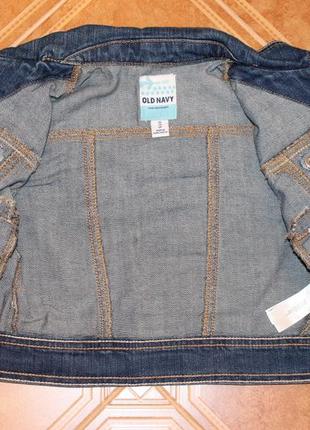 Стильный джинсовая куртка old navy. размер xs, 5-6 лет.7 фото