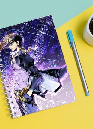 Скетчбук sketchbook для малювання з принтом ojo's bizarre adventure - пригоди джоджо