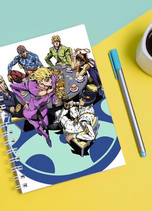 Скетчбук sketchbook для рисования с принтом ojo’s bizarre adventure - приключения джоджо 2