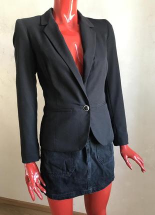Чёрный классический пиджак кардиган пиджак на пуговице 🔥🔥3 фото