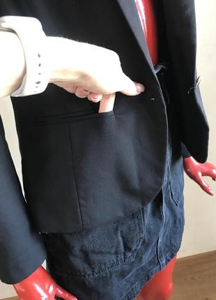 Чёрный классический пиджак кардиган пиджак на пуговице 🔥🔥5 фото