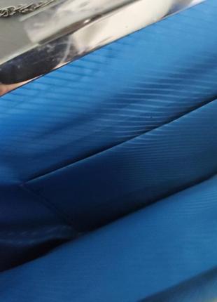 Клатч кошелёк шёлковый цвет индиго винтаж4 фото