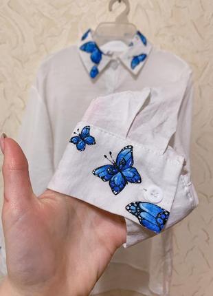 Рубашка с принтом бабочек🦋 2