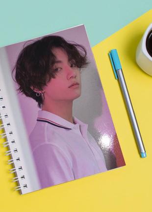 Скетчбук sketchbook для рисования с принтом jungkook bts1 фото