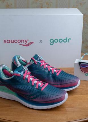 Оригінал! бігові чоловічі кросівки saucony x goodr kinvara 10. us9/27/eu42.5 27.5 устілка6 фото