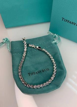 Браслет дорожка с цирконами