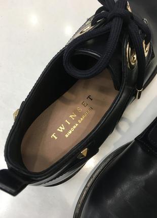 Туфли ботинки twin set кожа