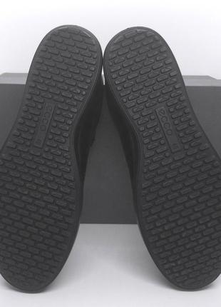 Кожаные удобные черные  кеды полуботинки кроссовки ecco elli оригинал5 фото