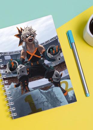 Скетчбук sketchbook для рисования с принтом my hero academia - моя геройская академия