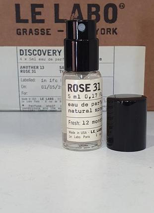 Le labo rose 31💥оригинал миниатюра travel mini 5 мл не полная 3 мл цена за 1 мл