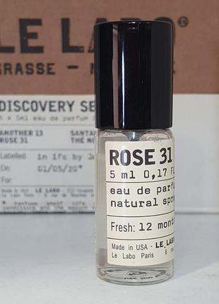 Le labo rose 31💥оригинал миниатюра travel mini 5 мл не полная 3 мл цена за 1 мл8 фото