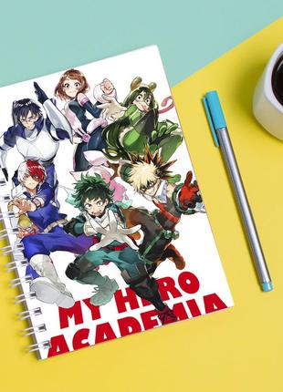 Скетчбук sketchbook для малювання з принтом my hero academia - моя геройська академія 3