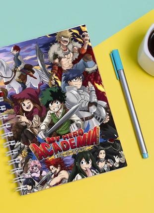 Скетчбук sketchbook для рисования с принтом my hero academia - моя геройская академия 4