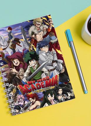 Скетчбук sketchbook для малювання з принтом my hero academia - моя геройська академія 4