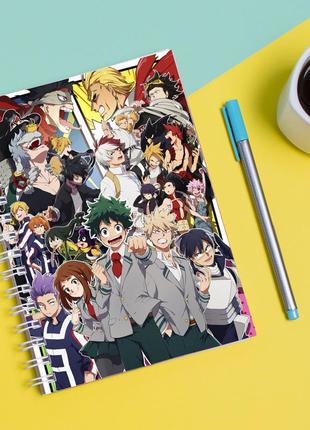 Скетчбук sketchbook для малювання з принтом my hero academia - моя геройська академія 17