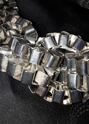 Колье цепи чокер ожерелье металл металлические массивной большое6 фото