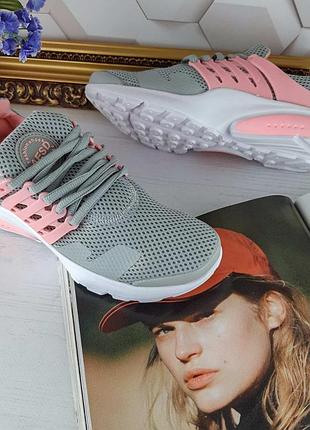 Кросовки серые с розовыми вставками💥