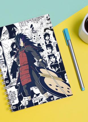 Скетчбук sketchbook для малювання з принтом naruto наруто 3