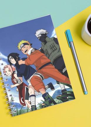 Скетчбук sketchbook для малювання з принтом naruto наруто 10