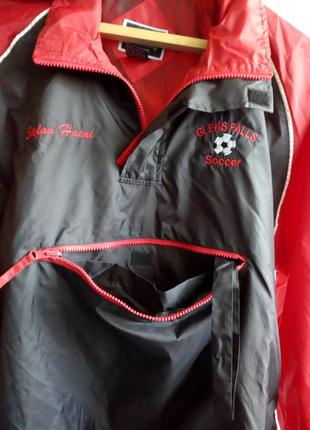 Holloway куртка вітровка спортивна розмір l колір червоний чорний8 фото