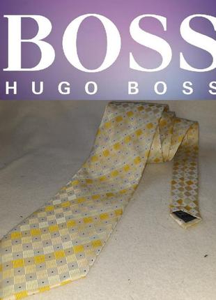 Шёлковый галстук hugo boss италия
