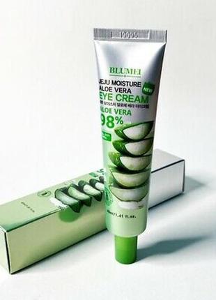 Крем для глаз с алоэ blumei jeju moisture aloe vera 98% eye cream1 фото