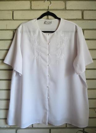 Блуза sara neal біла, жатка 26-28 р-ра.6 фото