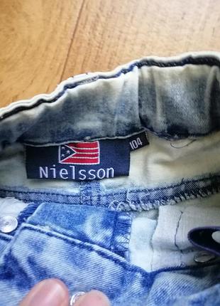 Джинсовые шорты nielsson на 3-4 года 3