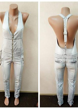Женский джинсовый комбинезон, 26,27,28 размеры
