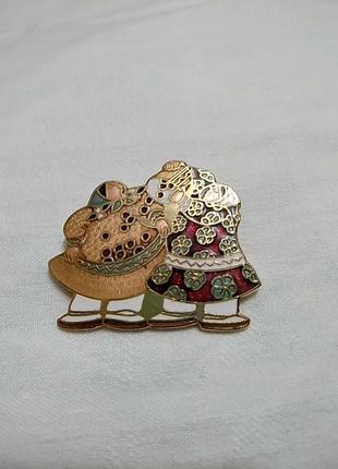 Аляскинская художница барбара лавалли коллекционная эмаль pin двух женщин