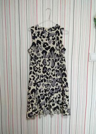 Красивый леопардовый сарафан next,платье летнее,плаття,сукня літня леопардова3 фото