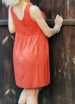 Сукня сарафан зі шнурівкою стрічка asos з віскози гумка міні короткий міні4 фото