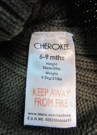 Кофта кенгуру толстовка светр cherokee 6-9 міс.6 фото