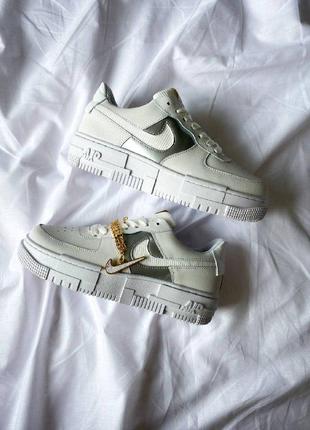 Женские кроссовки nike air force 1 pixel chain 36-37-38-39-40-41-427 фото