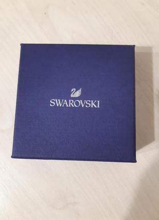 Сережки нові від swarovski срібло 925 проби з покриттям золота 999пробы.4 фото