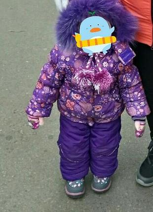Зимний комбинезон тройка wiwens 80см