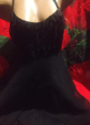 Шикарное фирменное платье с темно-вишневым велюровым узором и болеро