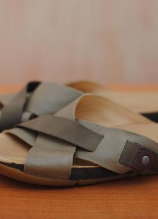 Плетенные шлепанцы, сланцы цвета хаки clarks, 37 размер. оригинал3 фото